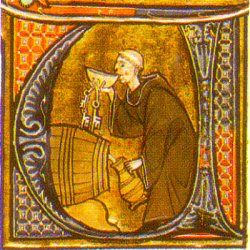 Monk Drinking